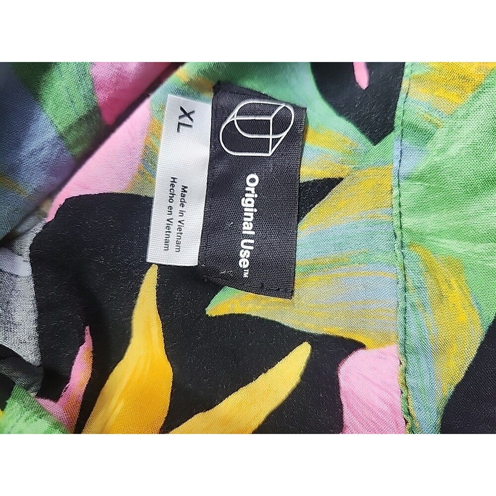 Original Use Colorful Hawaiian Button Front Shirt Mens  Aloha beach SZ XL - Picture 6 of 7